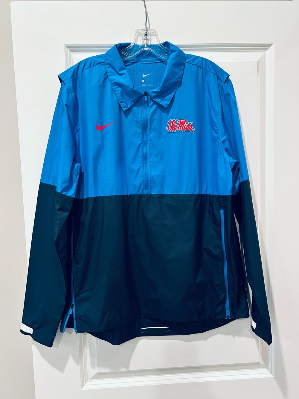 Nike Blue Colorblock Ole Miss Windbreaker Jacket